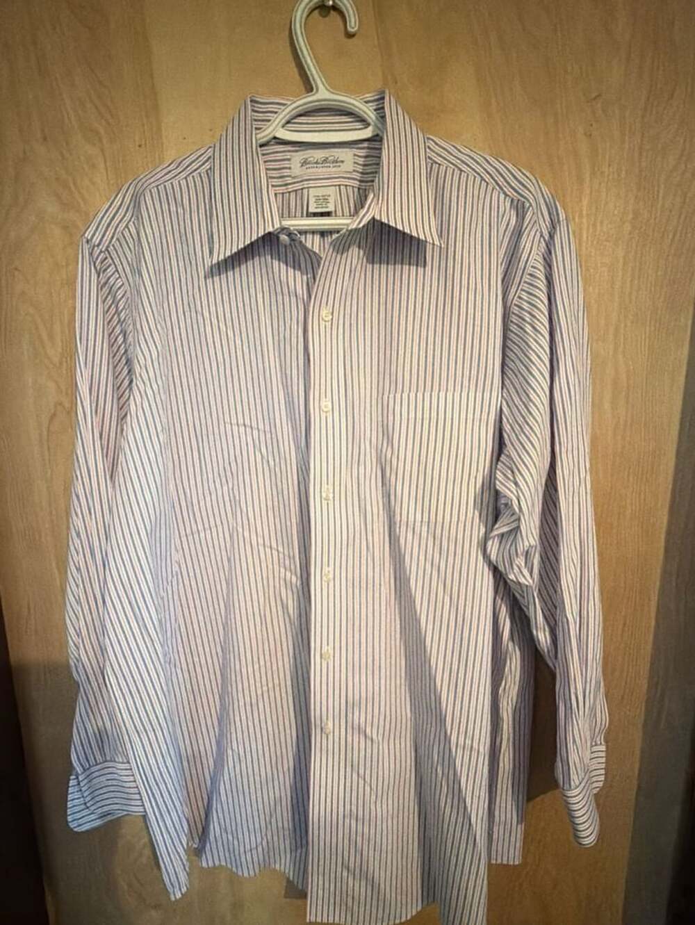 Brooks Brothers Non-Iron Striped Dress Shirt Size 17.5-32/33